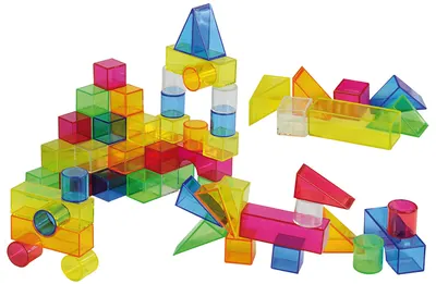 Set de 50 de corpuri geometrice translucide