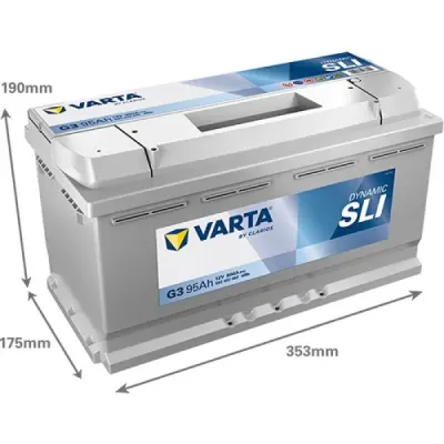 Baterie Auto Varta G3 Dynamic SLI 95Ah 12V 595402080K262