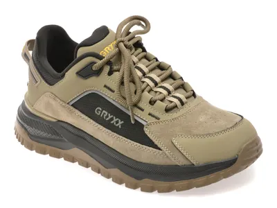 Pantofi sport GRYXX verzi, 33039, din piele ecologica