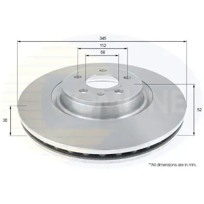 Disc frana COMLINE ADC2612V