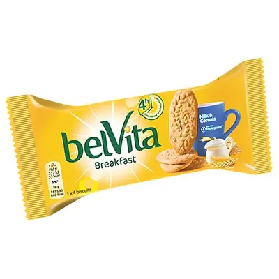 Biscuiti cu 4 cereale si lapte Belvita Breakfast, 50 g Engros