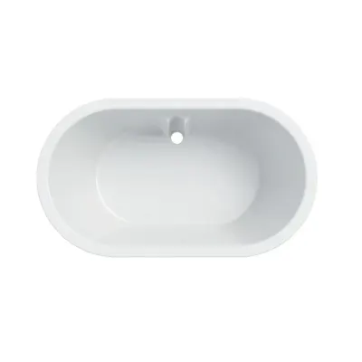 Cada ovala de baie copii, montare in placa, 91 cm x 51,5 cm, alb alpin, Varicor, antibacteriana, Geberit Bambini