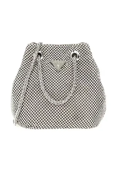 Geanta bucket cu logo - Argintiu