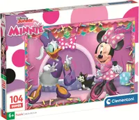 Puzzle pentru copii Clementoni din 104 piese - Minnie și Daisy