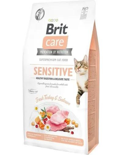 BRIT Care Cat Grain-Free Sensitive hrana uscata pisici adulte cu tract digestiv sensibil 7 kg