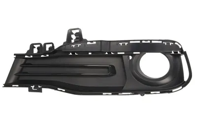 Grila bara fata Dreapta Baza, cu locas proiector, plastic, negru potrivit BMW 3 F30, F80, 3 F31 2011-2019 2015-2019