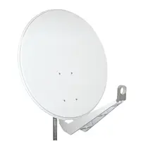Antena satelit 85cm/80cm,Al,40dB,sup.dubl.LNB incl.,alb