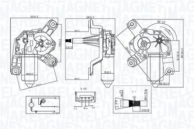 Motor stergator spate potrivit OPEL MERIVA B 06.10-03.17