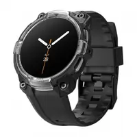 Husa Ringke Rugged Gear pentru Samsung Galaxy Watch9 / Watch8 44mm, Neagra Transparenta