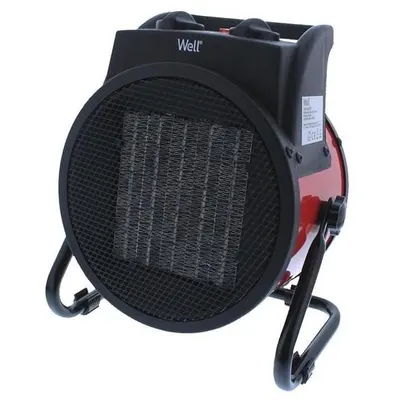 Aeroterma industriala, 3000W, 3 setari de caldura, termostat, Well HTR-IND01-3000-WL