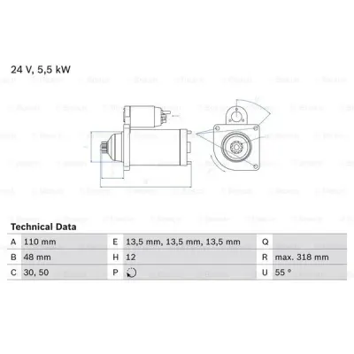 Starter BOSCH 0 986 021 490