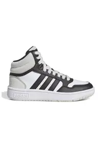 Pantofi sport mid-high din piele ecologica Hoops - Alb/Negru stins
