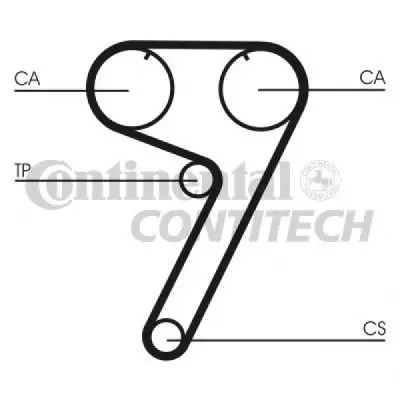 Curea de distributie CONTITECH CT670