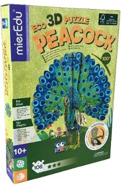 Puzzle 3D Eco: Paun
