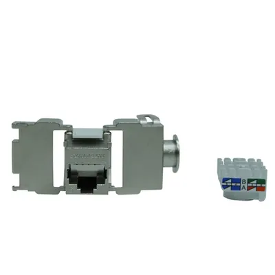 Modul RJ45 ecranat, cat 6 Class E, TOOLLESS LINE
