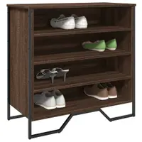 Gossi pantofar, stejar maro, 80x38x78 cm, lemn prelucrat