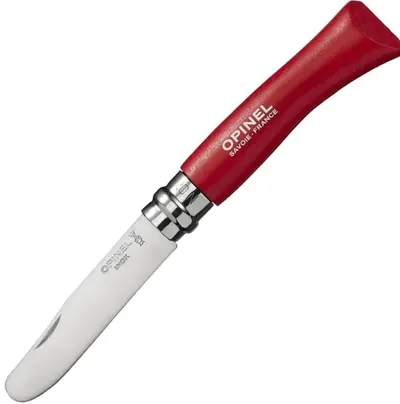 Cuțit pliabil pentru copii Opinel My First Opinel - 8 cm, roşu