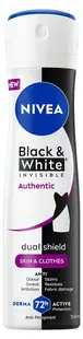 Spray deodorant Nivea Invisible on Black & White Authentic, 150 ml