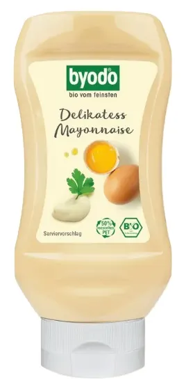 Maioneză organică cu ouă, 300 ml, Byodo