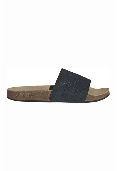 Papuci de piele intoarsa Adilette RS - Negru