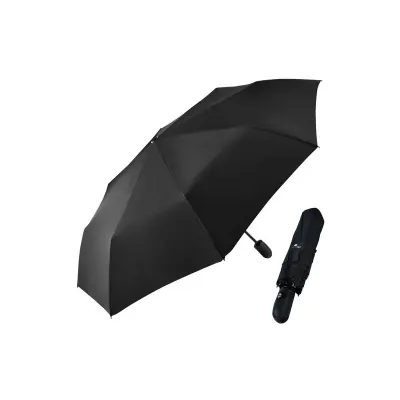 Umbrela automata, 8 brate, 97 cm, husa transport, negru