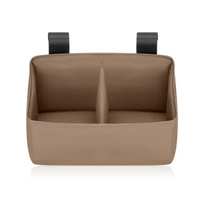 Organizator multifunctional, Lionelo, Sidepocket S, 26x12x15 cm, 2 compartimente, Universal, Constructie ranforsata, Bej