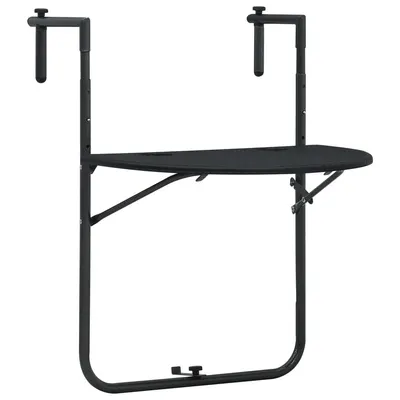 Gossi masa balcon suspendata negru 60x64x83,5 cm plastic aspect ratan