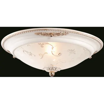 Plafoniera Geometry Diametrik,2 x E27,D.330,cm,H.110 cm,Alb-auriu