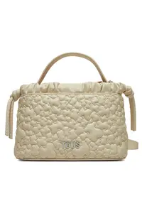 Geanta dama Puffy Bear - bej - din piele ecologica