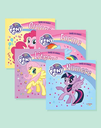 Invat cu poneii. Pachet 4 carti My little pony