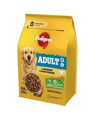 PEDIGREE Adult 2,6 kg hrana caine rasa medie si mare, pui si legume