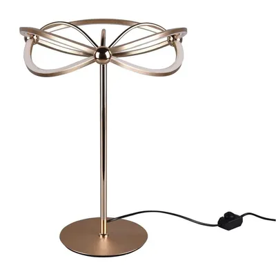 Veioză alămie LED cu intensitate reglabilă (înălțime 50 cm) Charivari – Trio