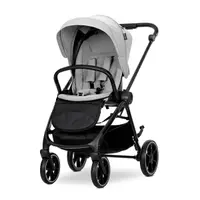 Carucior 2 in 1 pentru copii Lorelli Venice Grey, cadru din aluminiu, suspensii, sezut reversibil, geanta, greutate admisa 22 kg