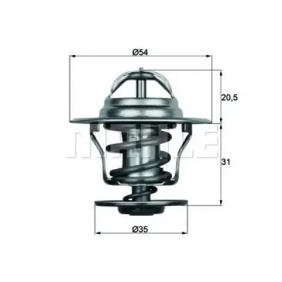 Termostat, lichid racire MAHLE ORIGINAL TX 15 84D