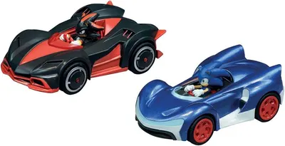 Set de mașinuțe Carrera Pull & Speed - Sonic vs. Shadow, 2 buc, 1:43