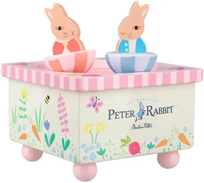 Cutie muzicală din lemn Orange Tree Toys Peter Rabbit - Roz