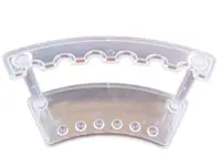Suport Pensule Semicerc Transparent
