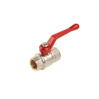 Robinet sfera pentru apa Uragano F/F 1/2'' cu maneta rosie