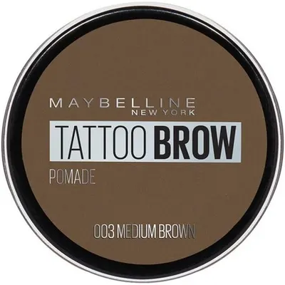 Pomadă sprâncene, Maybelline, Tattoo Brow, maro mediu