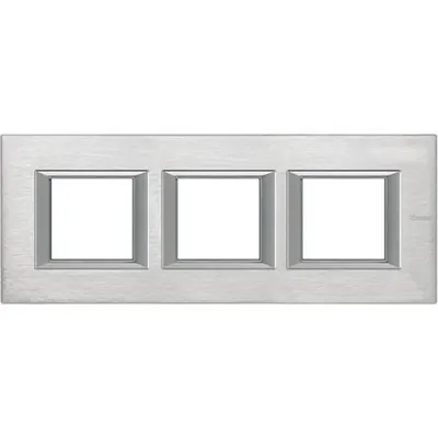 Rama dreptunghiulara Axolute aluminiu anodizat 2+2+2 module orizontal - Cromat
