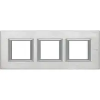 Rama dreptunghiulara Axolute aluminiu anodizat 2+2+2 module orizontal - Cromat