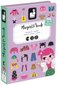 Joc magnetic Janod - Fetele cu haine magnetice