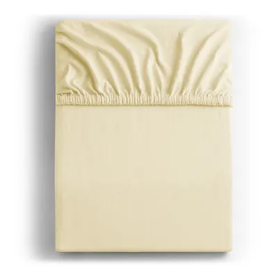 Cearceaf crem din jerseu cu elastic 220x200 cm Amber – Restilo