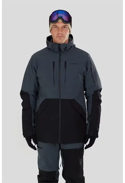 Geaca cu aspect contrastant pentru ski Baily Allmountain - Negru/Albastru ultramarin