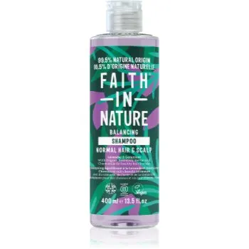 Faith In Nature Lavender & Geranium sampon natural pentru par normal spre uscat
