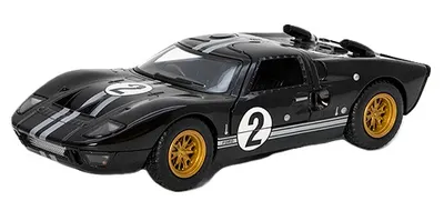 Mașinuță metalică Kinsmart - 1966 Ford GT40 MKII, 1:32, neagră