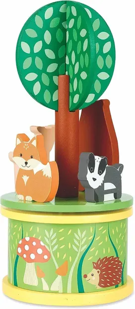 Carusel muzical Orange Tree Toys - Animale din pădure