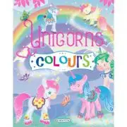 Carte de colorat. Unicorns Colours