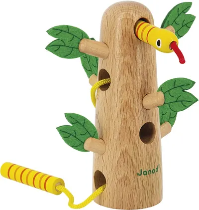 jucărie din lemn Janod TROPIK - Labirint de copaci tropicali