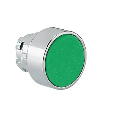 Push-Push Button Actuator, Ø22mm 8lm Metal Series, Flush, Green